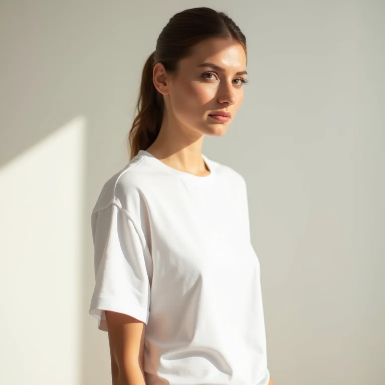 Comprimentos de manga variados para camisetas brancas básicas.