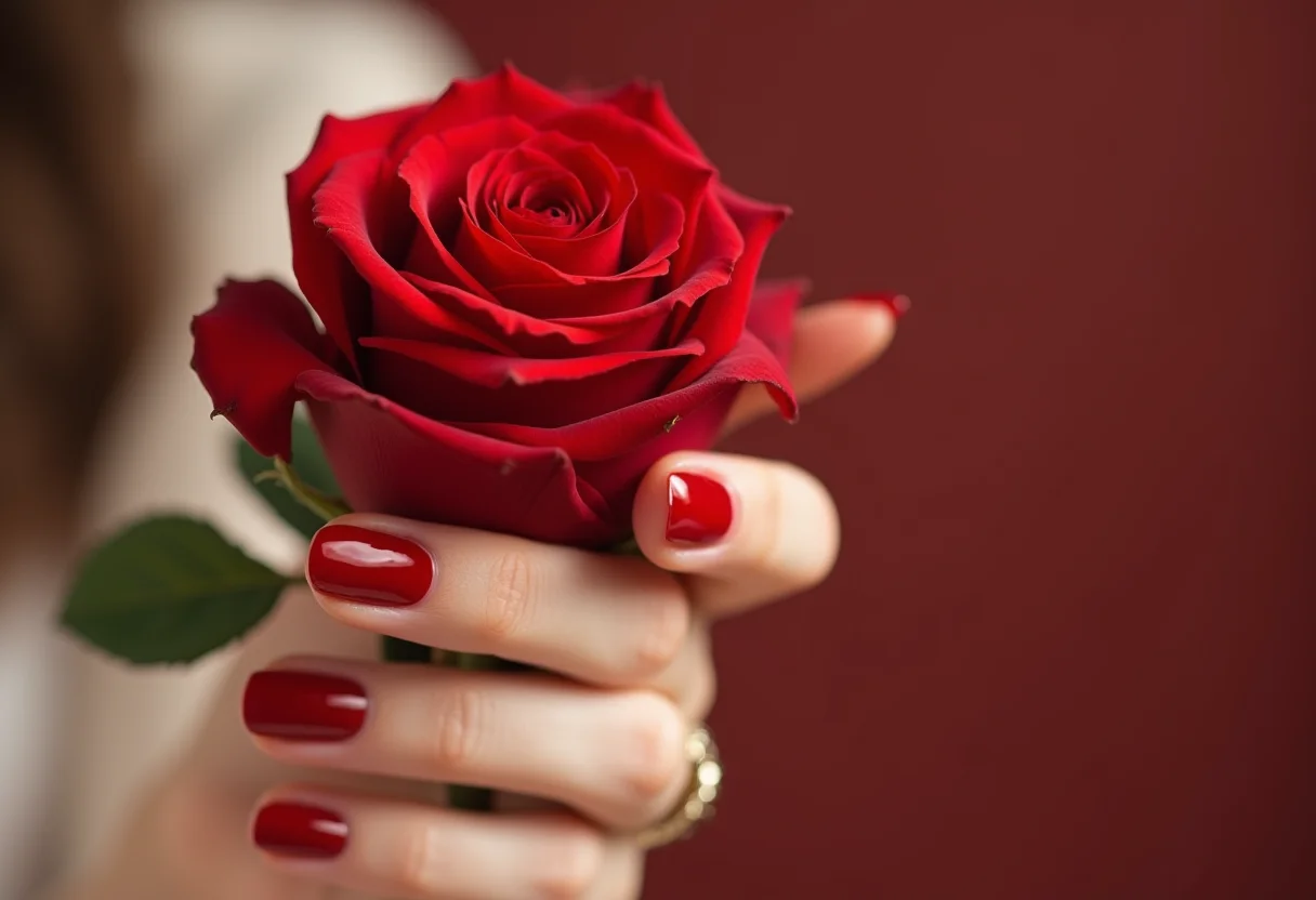 Esmalte vermelho perfeito