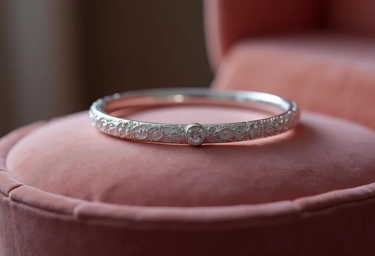 Pulseira de prata esterlina em close-up, destacando a qualidade e o design, ideal para compra online com garantia.