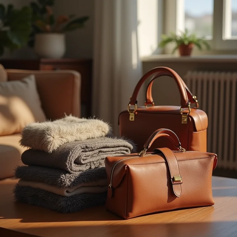 Selecionando os acessórios estratégicos: bolsas, cachecóis e joias.