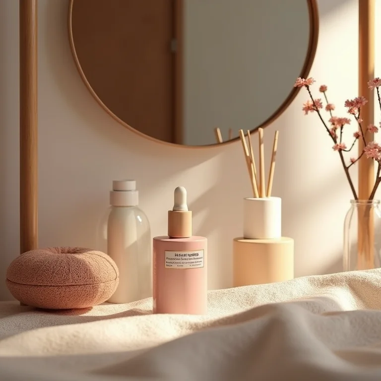 Tendências de acessórios femininos outono inverno 2026 em penteadeira de quarto com luz suave e texturas ricas.