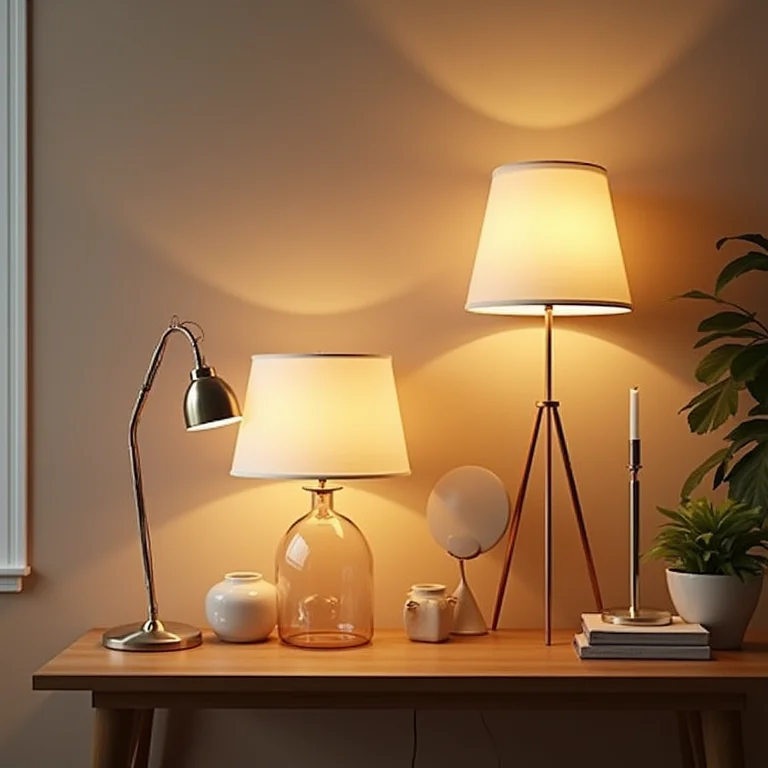 Tipos diferentes de abajures