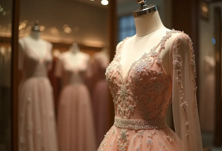 Vestido de festa elegante bordado para mulheres